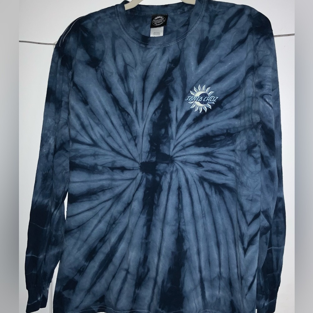 Santa Cruz long sleeve blue tye-dye